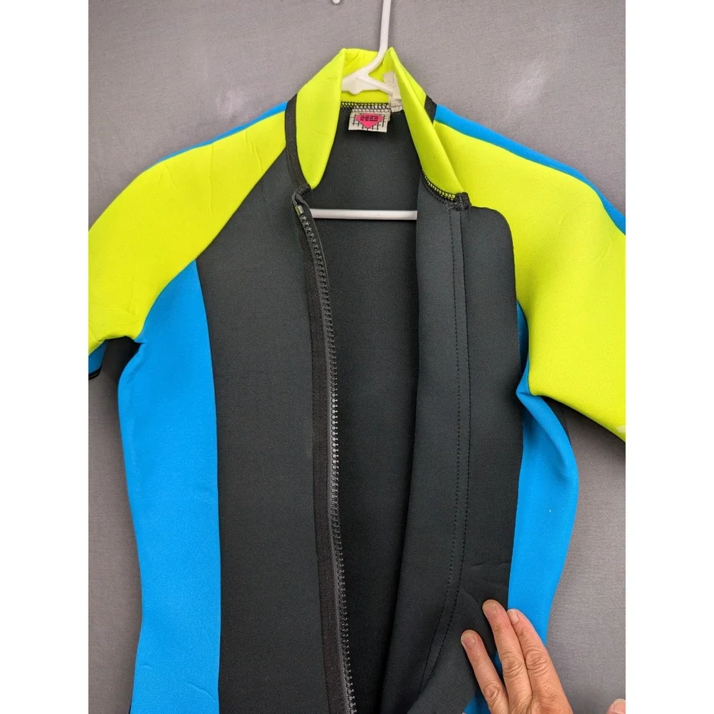 High Sports High‎ Output  Neoprene Wetsuit Shorty Blue Neon Yellow Large